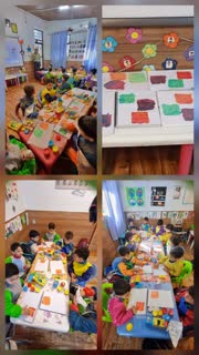 شناخت رنگ های اصلی و فرعی با رنگ انگشتی پایه پیش دبستانی